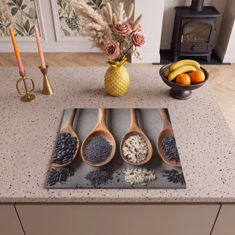 Inductie beschermer - Houten - Lepels - Rijst - Zaden — 2
