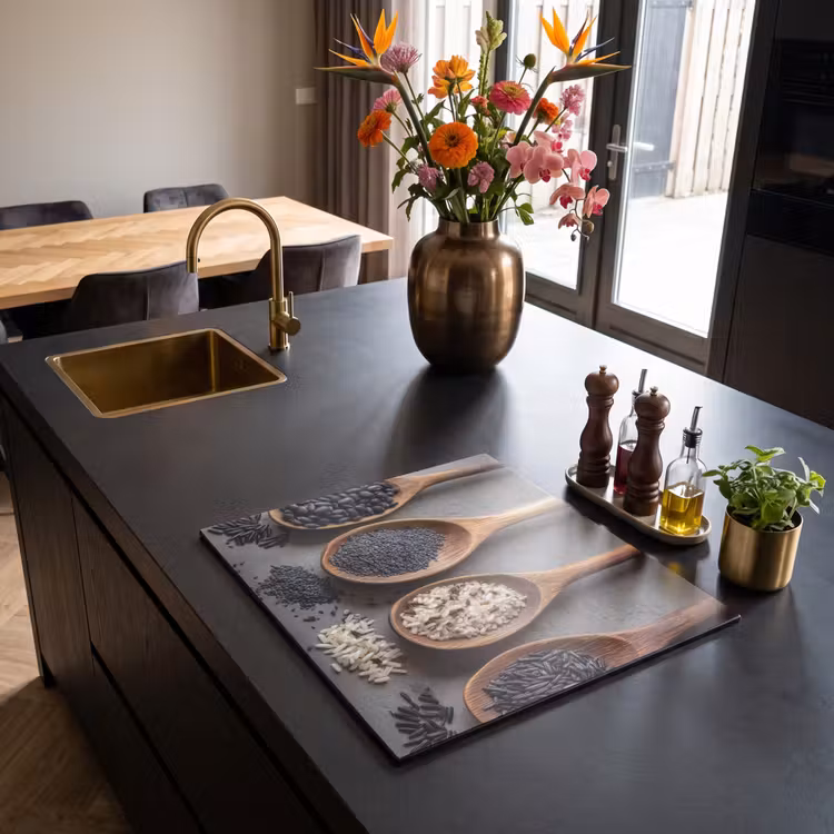 Inductie beschermer - Houten - Lepels - Rijst - Zaden — 5