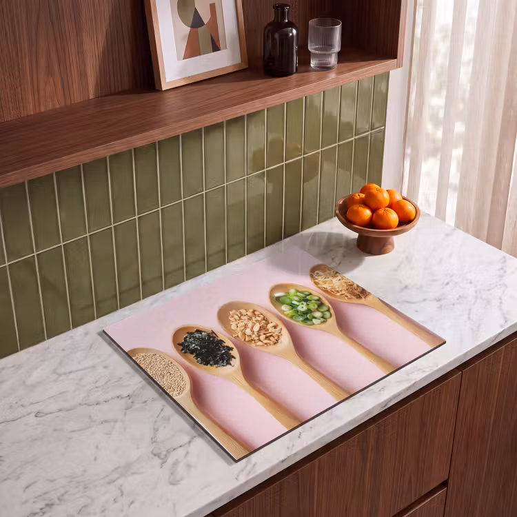 Inductie beschermer - Ingrediënten - Lepels - Hout - Roze — 8
