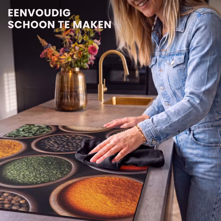 Inductie beschermer - Bakjes - Hout - Kruiden - Kleurrijk — 6