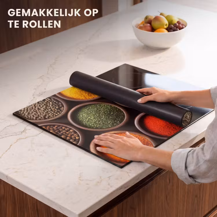 Inductie beschermer - Bakjes - Hout - Kruiden - Kleurrijk — 7