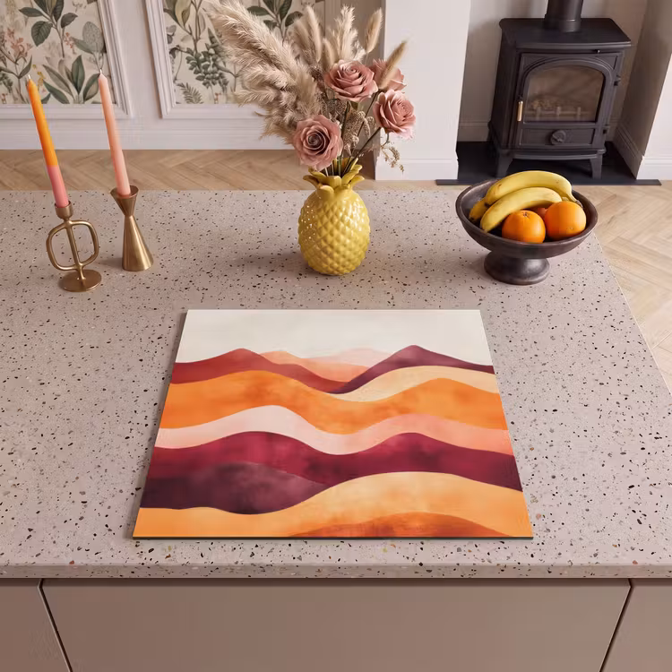 Inductie beschermer - Abstract - Landschap - Golven — 2
