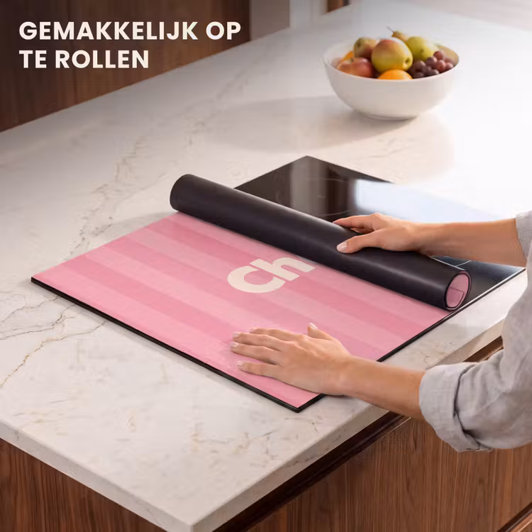 Inductie beschermer - Gestreept - Roze - Chéri — 7