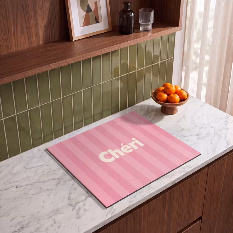 Inductie beschermer - Gestreept - Roze - Chéri — 8