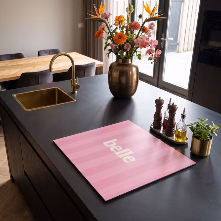 Inductie beschermer - Roze - Gestreept - Belle — 5