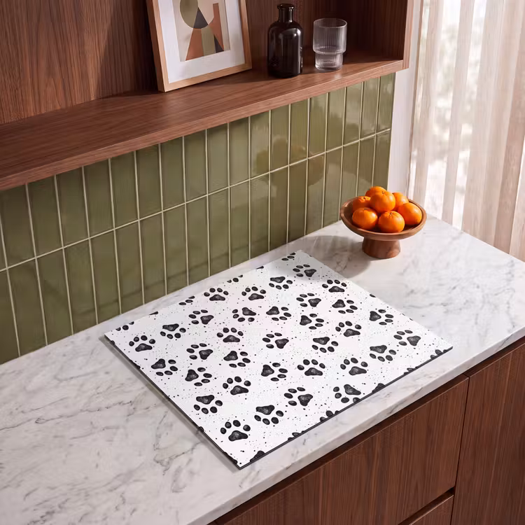 Inductie beschermer - Paw - Pattern -Black — 8