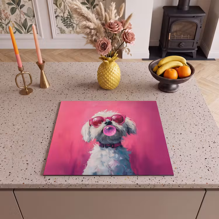 Inductie beschermer - Pink - Hond - Bubbel — 2