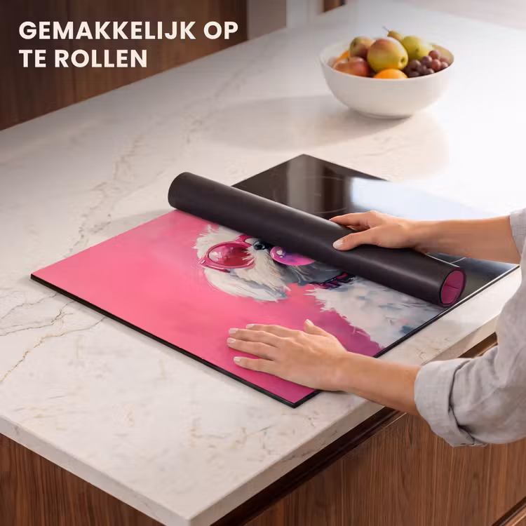 Inductie beschermer - Pink - Hond - Bubbel — 7