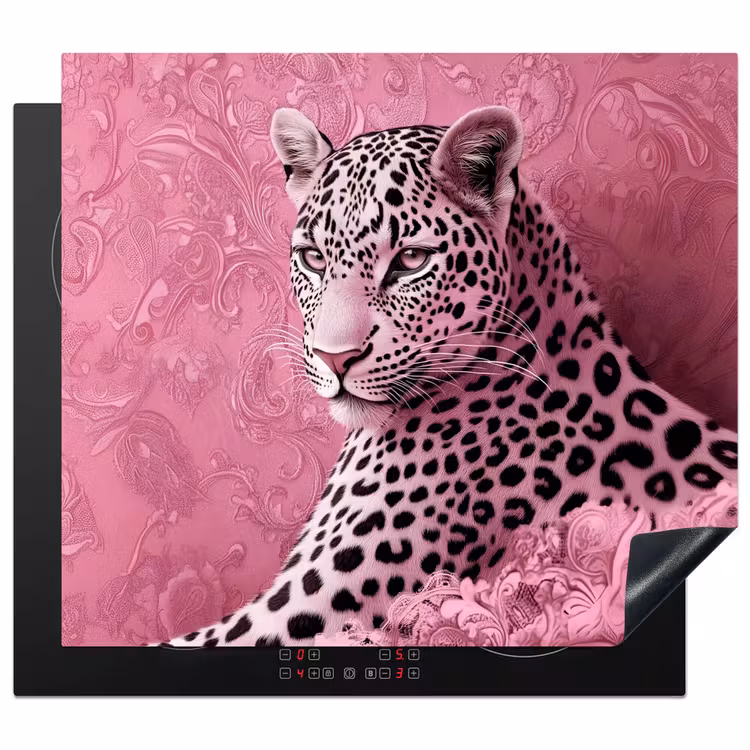 Inductie beschermer - Panter - Luxe - Roze — 1