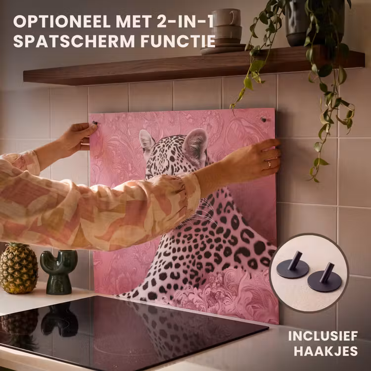 Inductie beschermer - Panter - Luxe - Roze — 10
