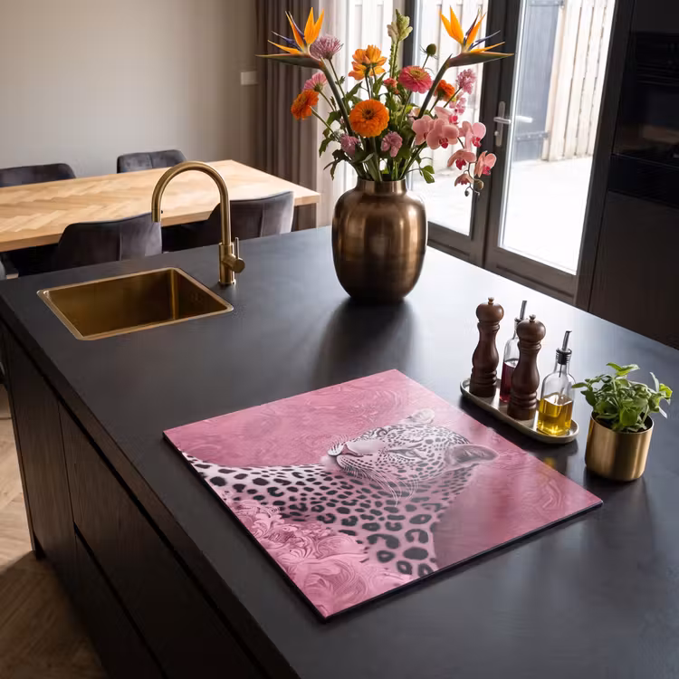 Inductie beschermer - Panter - Luxe - Roze — 5