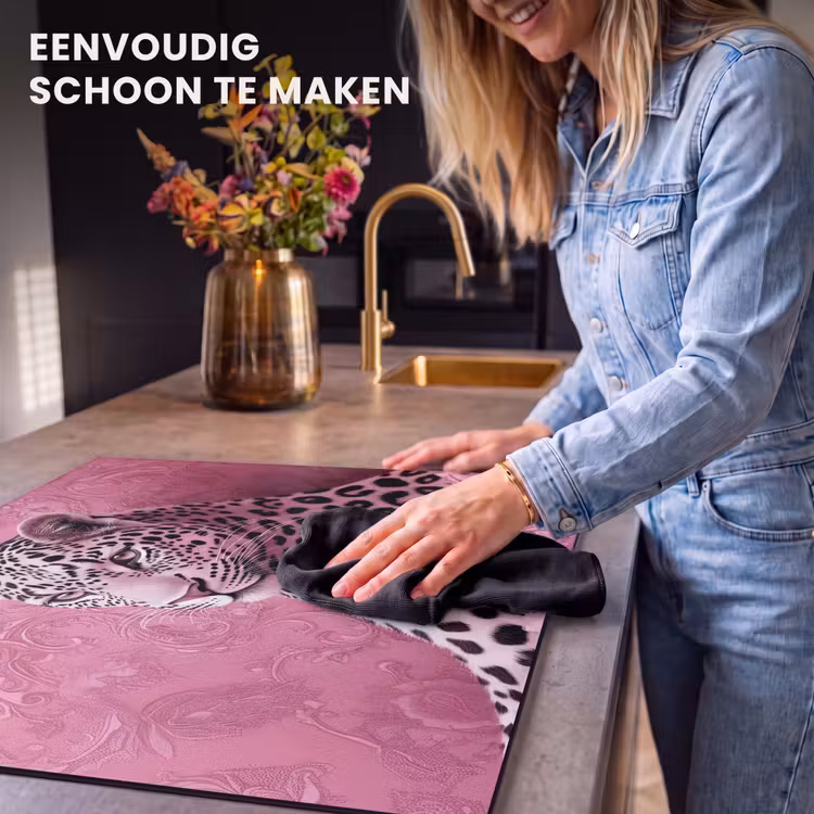 Inductie beschermer - Panter - Luxe - Roze — 6