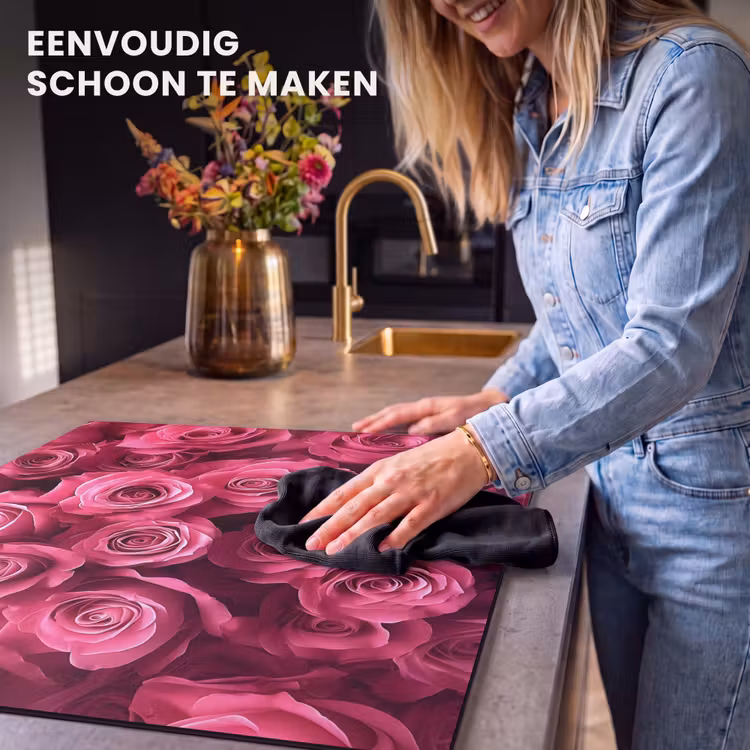 Inductie beschermer - Rozen - Pink - Bloem — 6