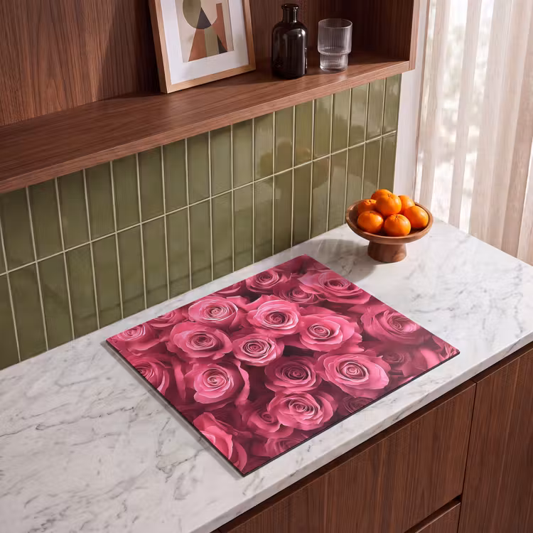 Inductie beschermer - Rozen - Pink - Bloem — 8