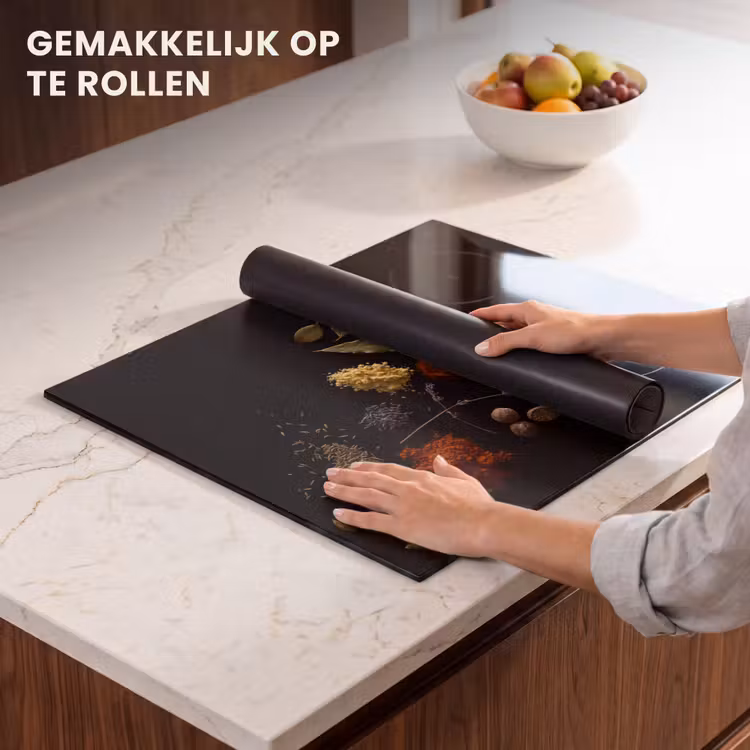 Inductie beschermer - Kruiden - Zwart - Specerijen - Keuken - Koken — 7