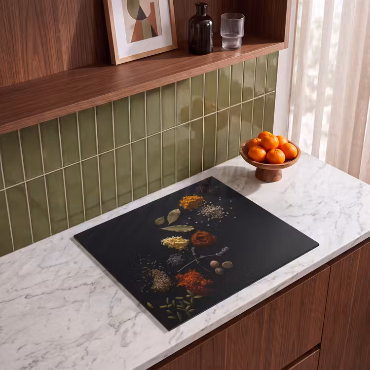 Inductie beschermer - Kruiden - Zwart - Specerijen - Keuken - Koken — 8