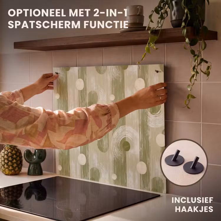 Inductie beschermer - Artistiek - Modern - Groen — 10
