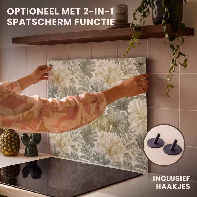 Inductie beschermer - Bladeren - Botanisch - Groen — 10