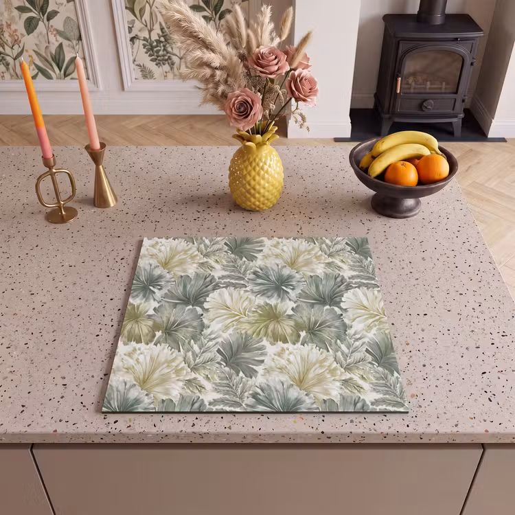 Inductie beschermer - Bladeren - Botanisch - Groen — 2