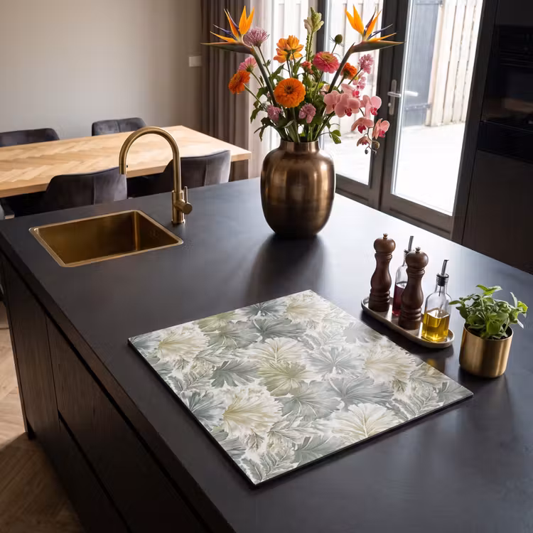 Inductie beschermer - Bladeren - Botanisch - Groen — 5