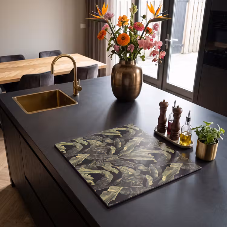 Inductie beschermer - Botanisch - Bladeren - Groen — 5