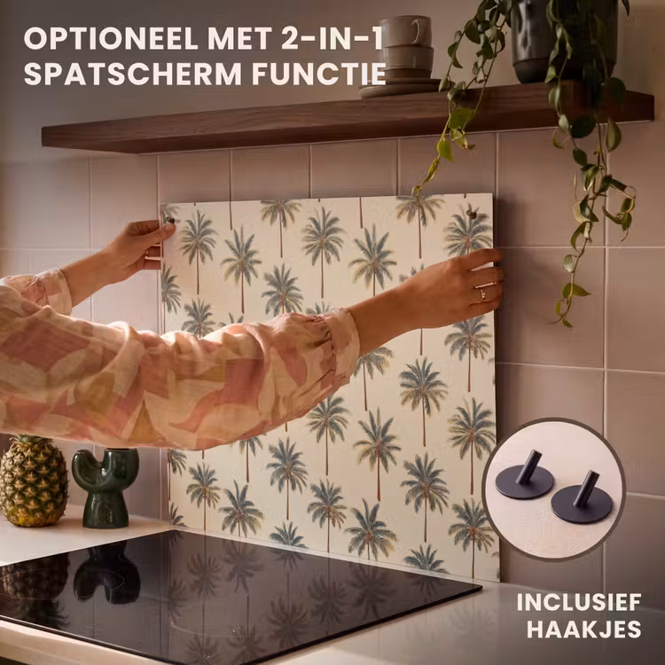 Inductie beschermer - Palmbomen - Tropisch - Groen — 10