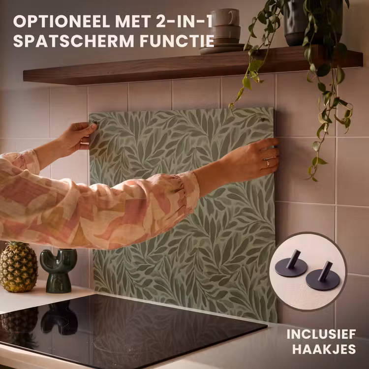 Inductie beschermer - Bladeren - Organisch - Groen — 10