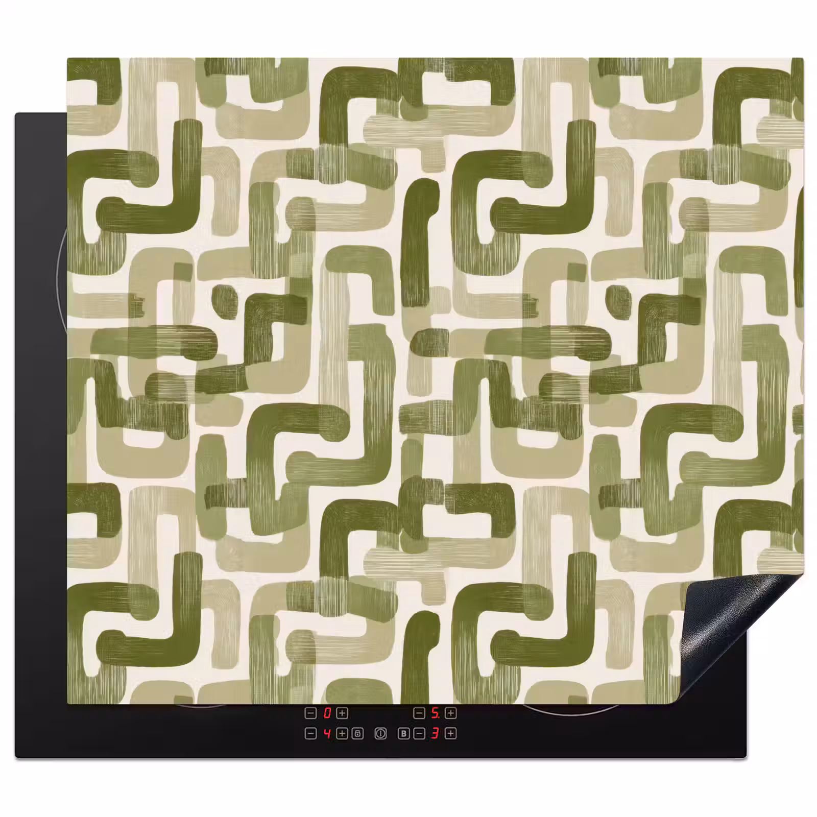 Inductie beschermer - Modern - Grafisch - Groen — 1
