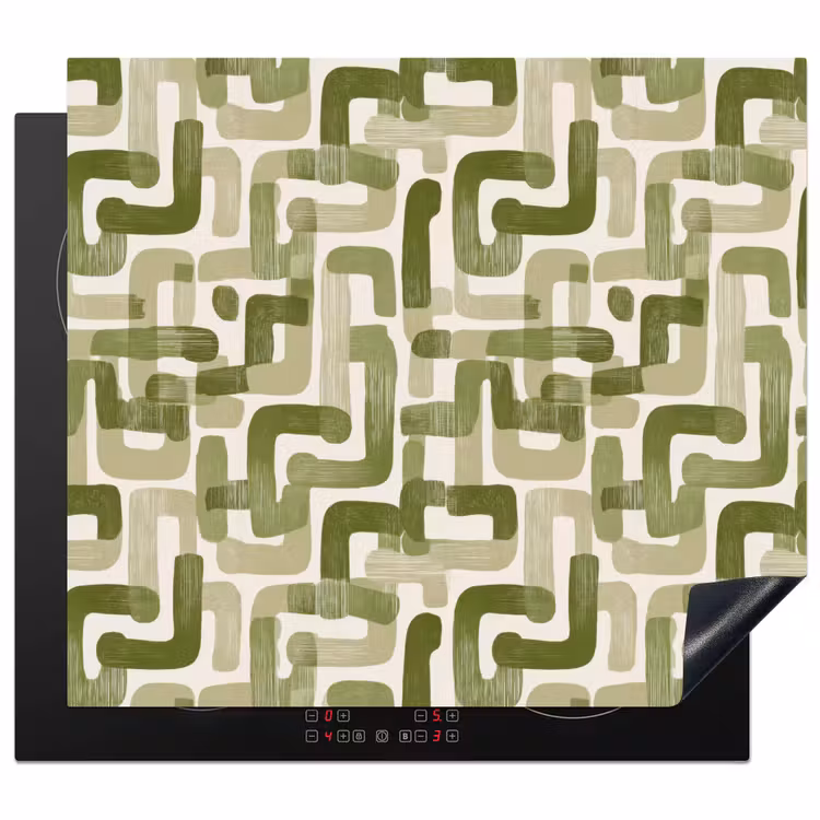 Inductie beschermer - Modern - Grafisch - Groen