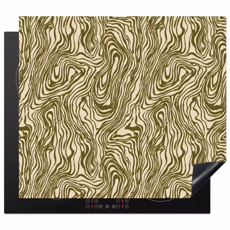 Inductie beschermer - Abstract - Marmer - Groen