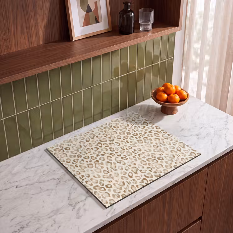 Inductie beschermer - Luipaard - Klassiek - Beige — 8