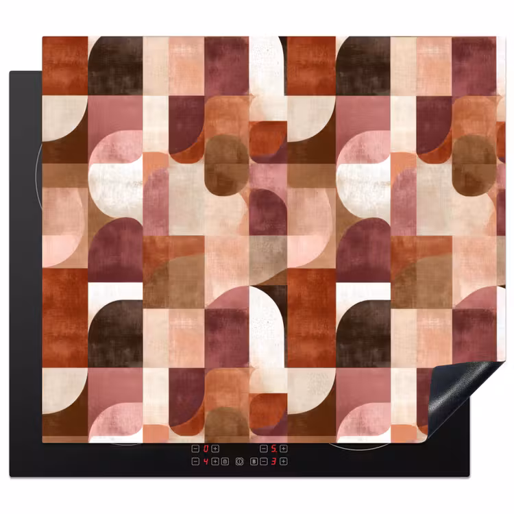Inductie beschermer - Geometrie - Modern - Retro
