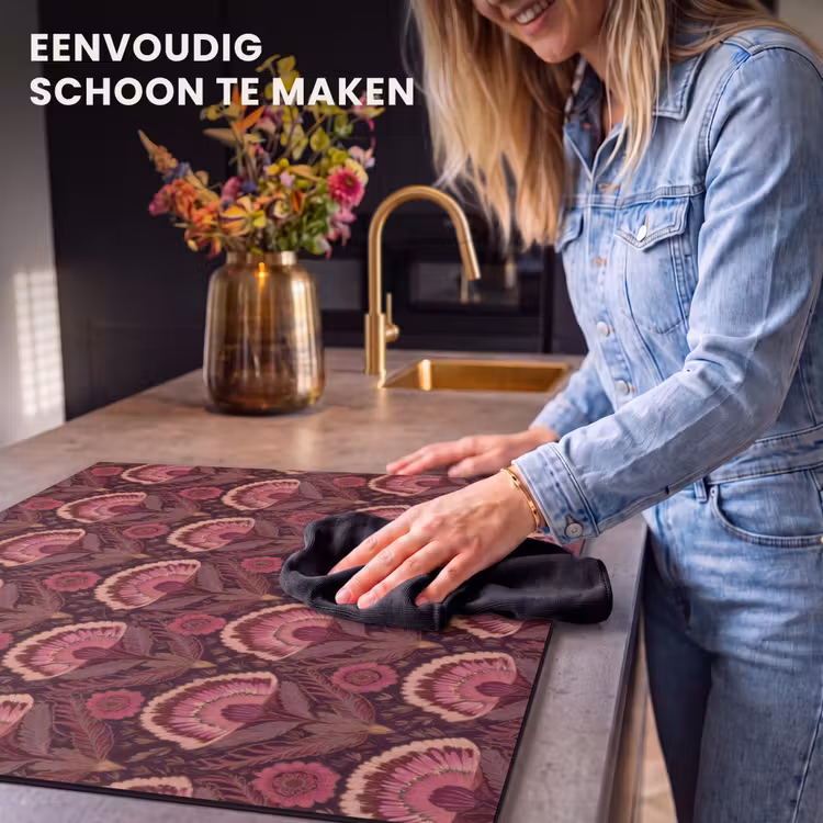 Inductie beschermer - Antiek - Bloemen - Kleurrijk — 6