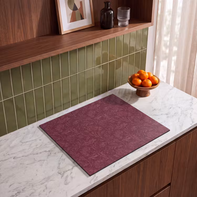 Inductie beschermer - Bladeren - Patroon - Paars — 8