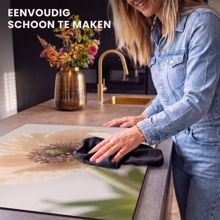 Inductie beschermer - Bloem - Minimalistisch - Groen — 6