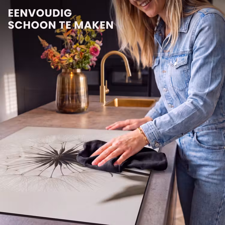 Inductie beschermer - Paardenbloem - Minimalistisch - Wit — 6