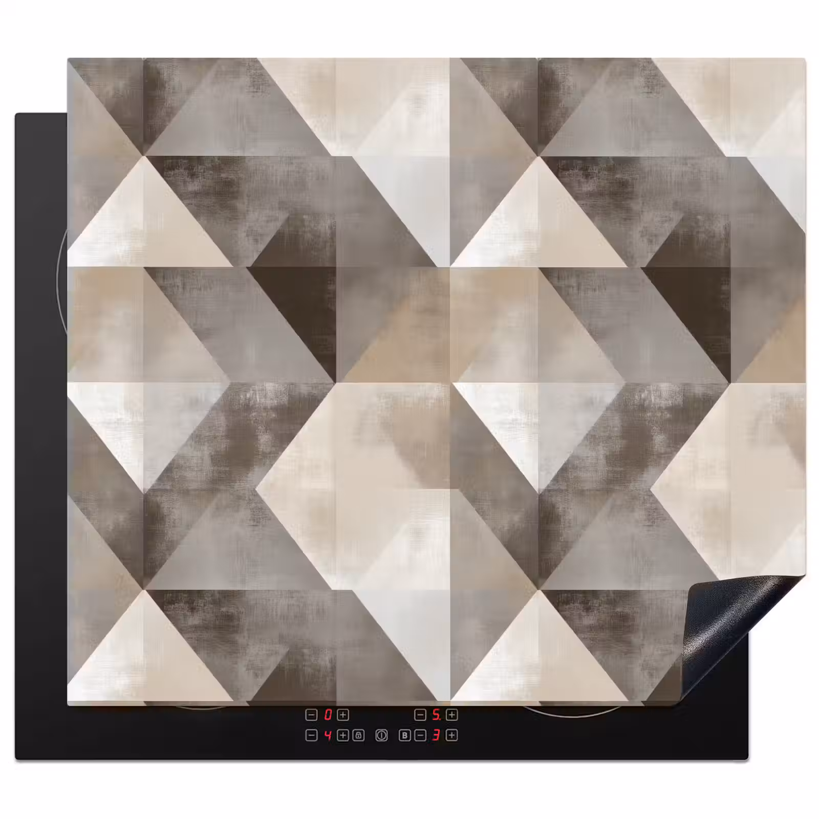 Inductie beschermer - Geometrisch - Motief - Aardetinten — 1