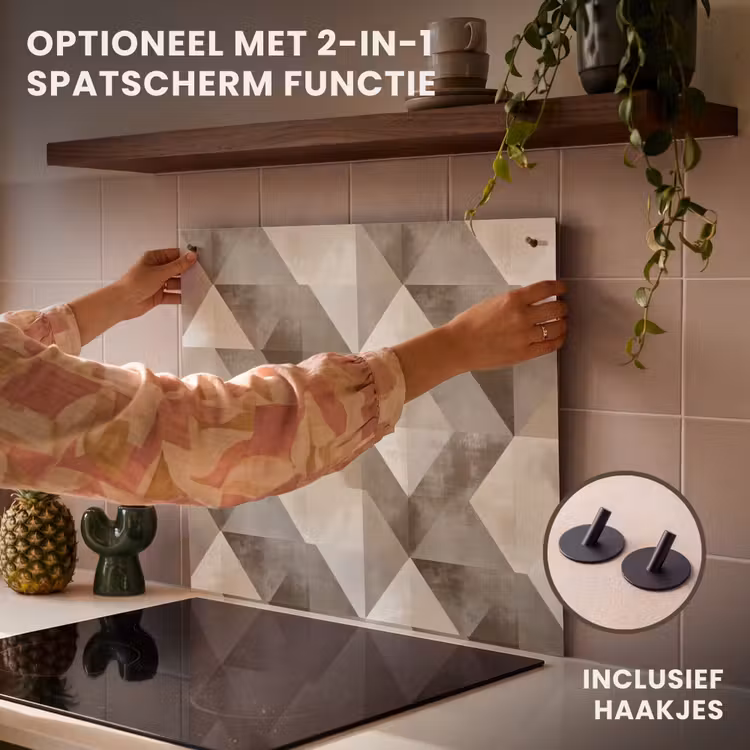 Inductie beschermer - Geometrisch - Motief - Aardetinten — 10