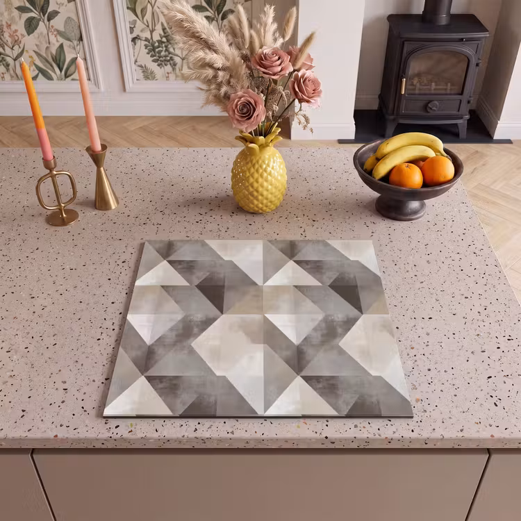 Inductie beschermer - Geometrisch - Motief - Aardetinten — 2