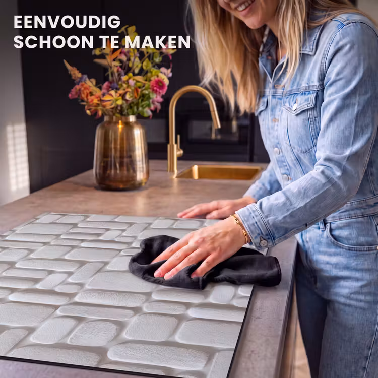 Inductie beschermer - Reliëf - Structuur - Wit — 6