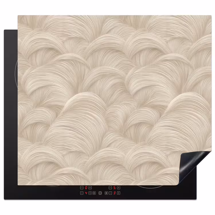 Inductie beschermer - Bogen - Patroon - Beige