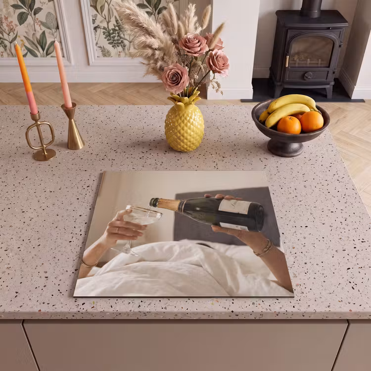 Inductie beschermer - Champagne - Bed - Bubbels — 2