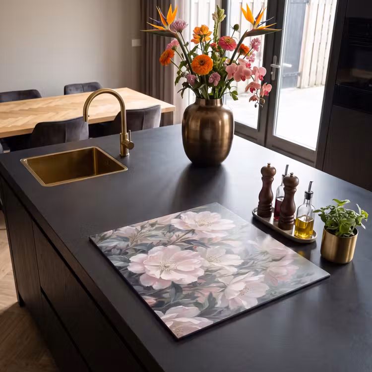 Inductie beschermer - Rozen - Illustratie - Roze — 5