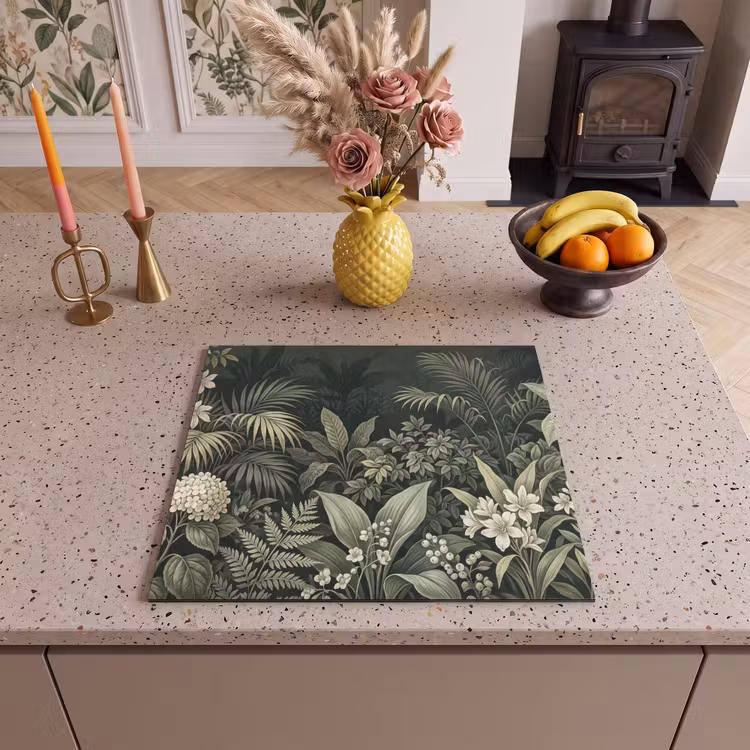 Inductie beschermer - Jungle - Bladeren - Botanisch - Groen — 2