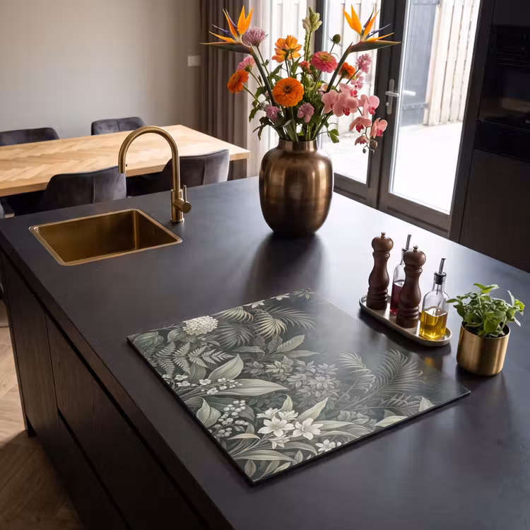 Inductie beschermer - Jungle - Bladeren - Botanisch - Groen — 5