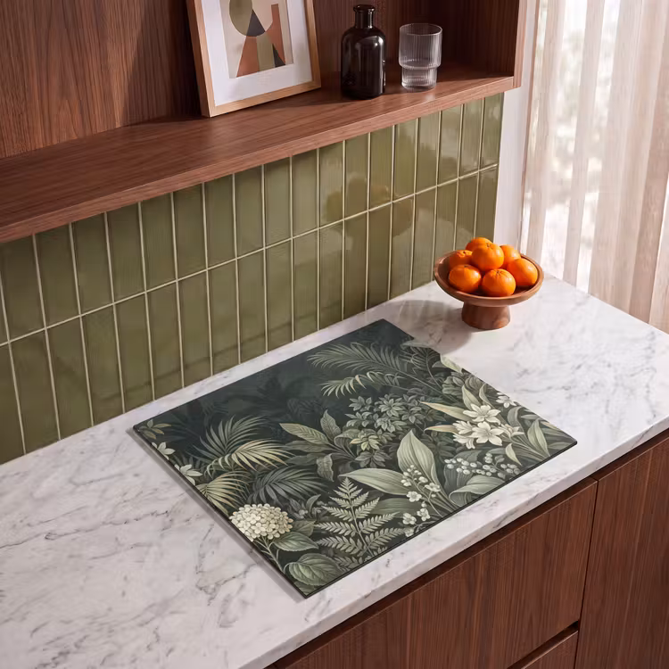 Inductie beschermer - Jungle - Bladeren - Botanisch - Groen — 8