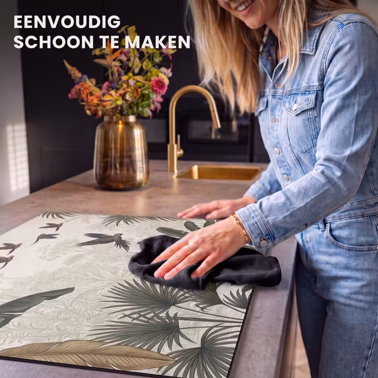 Inductie beschermer - Papagaaien - Jungle - Tropisch - Green — 6