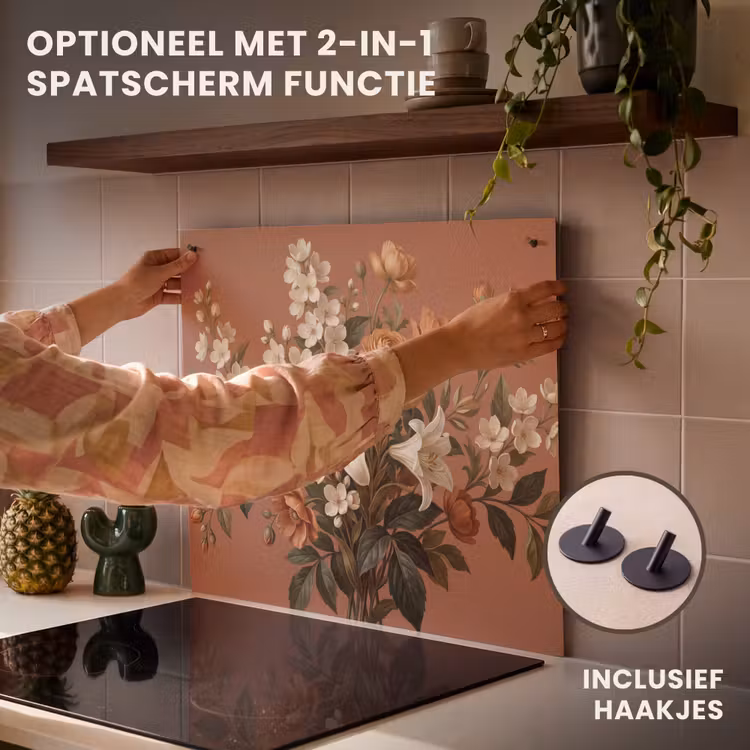 Inductie beschermer - Boeket - Retro - Kleurrijk — 10