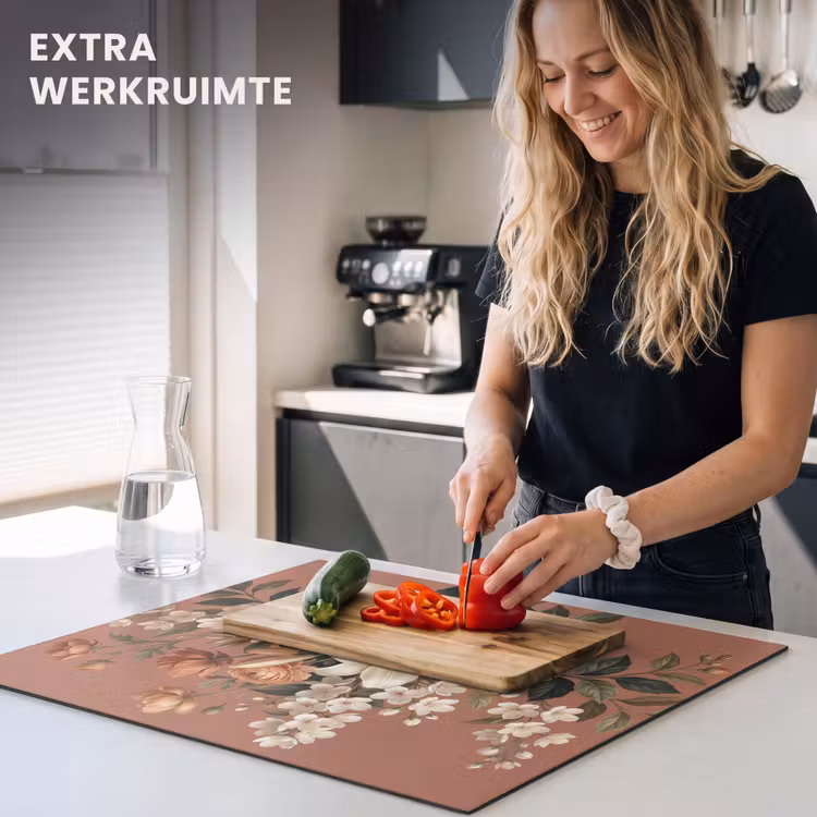 Inductie beschermer - Boeket - Retro - Kleurrijk — 4