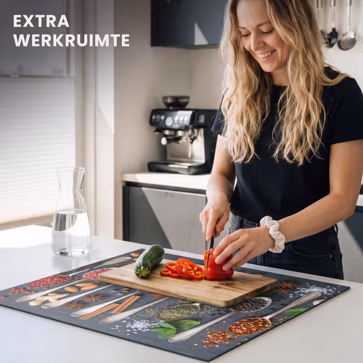 Inductie beschermer - Kruiden - Lepels - Culinair - Kleurrijk - Sfeervol — 4
